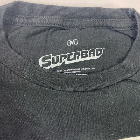 McLovin Superbad T-Shirt Movie Tees Funny Tee Medium Black - Picture 2 of 2